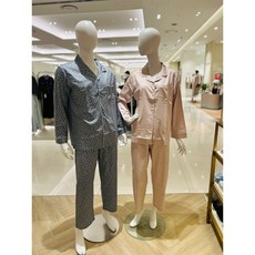 비비안 60수 주자 잔꽃 나염 프린트 남여커플파자마 (WP8803AMP8830A) 216164