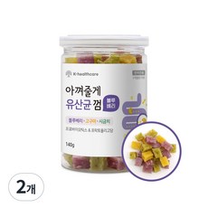 펫시밀 아껴줄게 강아지 장건강 유산균껌, 2개, 140g, 블루베리 고구마 시금치 혼합 - 펫시밀