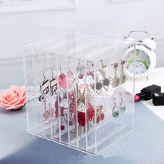 풀커버링 아크릴 4단 서랍식 악세사리 귀걸이 보관함 정리함 정리대 진열대 보석함