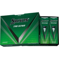 1438486 던롭 골프공 SRIXON TRI-STAR4 2024년 모델 1다스 12개입 화이트, Dunlop 골프공, 1개 - 2024골프공