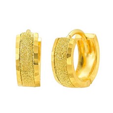 순금원터치컷팅클로버귀걸이