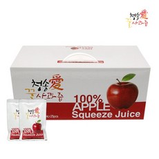 청송팜 꿀사과즙 100% 120ml, 25팩