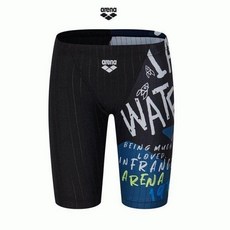아레나 아레나 남 아동 일반4부 사각 실내 수영복 (지퍼백증정) A0SB1BF03 BLK