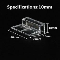 수족관 어항 클립 유리 커버 지지대 홀더 아크릴 액세서리 필터 램프 스탠드 4mm 5mm 6mm 8mm 10mm 12mm 15mm 19mm, 6pcs, [12] M12, 1개