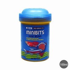 초록끈 아마존 미니비트 치어 구피사료 100ml, one color/free