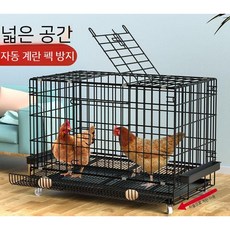 꼬꼬닭장만들기 조립식 대형 자동문 케이지 사육장 관상용 닭사육장 조립식닭장 닭둥지, 1개