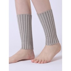 소프트 앵클 따뜻한 슬리브 각반 풋머프 풋 유니섹스 스타킹 워머 리브 여성 부츠 코튼 매치 봄/여름 니트, 싱글 사이즈, 카키색, 1개