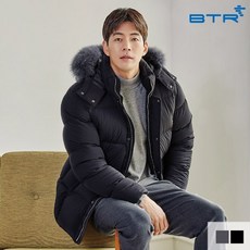 비티알 BTR 골프 남성 겨울 라쿤퍼 헤비 다운폴 패딩 클린트 BPJ6550M