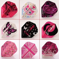 Darts Harrows Diva Dart Flights Standard Shape 해로우 디바 다트 플라이트 표준 모양 5혼합세트, 1