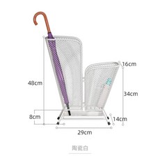 철제우산꽂이 모던심플인테리어 카페 현관 골드 업소, 세라믹 화이트, 1개