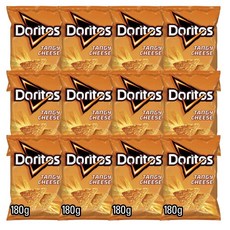 도리토스 나초 칩 짜릿한 치즈 180g x 12팩 또띠아 나쵸 Doritos Tangy Cheese Tortilla Chips