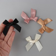 포장도구 포용 활용도가 많은 리본 선물포장 꾸미기재료 데코 장식 완성리본, 1개, 블랙