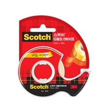 스카치 다용도 테이프 522D 디스펜서 12mm x 20m, 1개, 투명