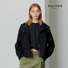 [KUJTEN] 쿠즈텡 23FW 크롭 후드점퍼 1종 (여성)