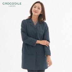 [크로커다일레이디]CLBFCT102_간절기 카라넥 하프 코트