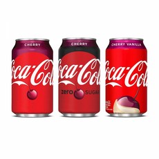 코카콜라 체리 바닐라 탄산 음료 제로 355mlx12캔, 체리 355ml (12캔), 12개, 355ml
