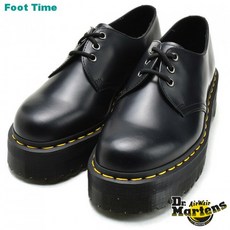 Dr.MARTENS 1461 QUAD 3EYE OXFORD SHOE닥터 마틴 1461쿼드 3홀 옥스퍼드 BLACK 검은 구두 남성화 여자
