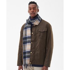 BARBOUR New Check Tartan Scarf USC0137 Sand Beige Plaid