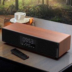 클래식 디자인 인테리어 마하 하이파이 사운드바 20W 블루투스스피커 알람시계, P300