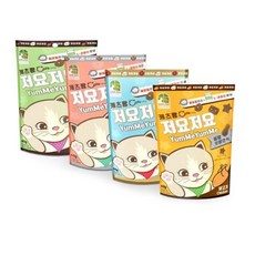캐츠랑 저요저요 고양이 보양간식 4종 콤보 60g, 닭고기. 양고기. 연어. 참치, 2세트