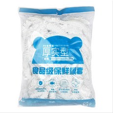 일회용 위생 비닐팩일회용 식품 커버 플라스틱 포장 탄성 뚜껑 과일 그릇 컵 보관 주방 신선한 유지 보호기, 100개