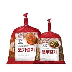 종가 포기김치4kg+열무김치2.5kg 대용량 업소 라면 짜장면 삼겹살 찌개 볶음, 11세트