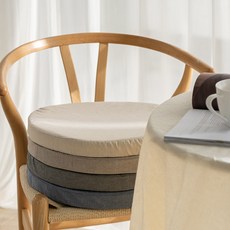 푹신한 고밀도 메모리폼 원형방석, 차콜