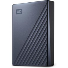 WD 5TB Mac Silver용 My Passport Ultra 휴대용 외장 하드 드라이브 랜섬웨어로부터 보호되는 백업 소프트웨어 그리고 비밀번호 보호 USB C 및, Blue, 2TB_PC - 웨스턴디지털