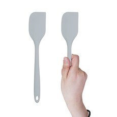 비비또 일체형 실리콘 이유식 주걱 스파츌라, 02. 쿨 그레이, 1개