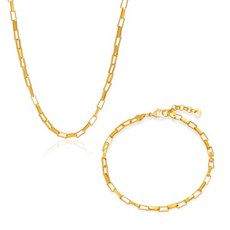 24k체인목걸이팔찌세트