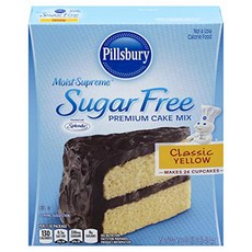 Pillsbury Moist Supreme Sugar Free Classic Yellow Pillsbury Moist Supreme 무설탕 클래식 옐로우 프리미엄 케이크 믹스, 12개, 453g
