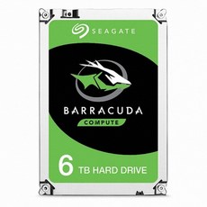 씨게이트 바라쿠다 HDD 5400/256M (ST6000DM003 6TB), 1, 단일상품