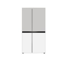 [색상선택형] LG전자 디오스 오브제컬렉션 양문형냉장고 S834AAA12 메탈 방문설치