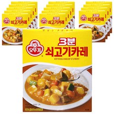 오뚜기 3분 쇠고기카레, 200g, 15개