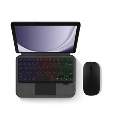 스마트 트랙패드 키보드 케이스 포르투갈어 프랑스어 삼성 갤럭시 탭 A9 8.7 인치 2023 SM-X110 X115 태