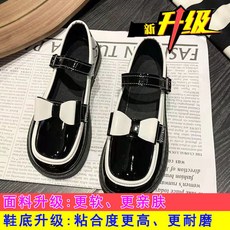 리본스커트나비넥타이미니구두여성소프트밑창배합
