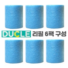 더클 점착 청소포 리필 6팩 45M ROLL TYPE STICKY CLEANER