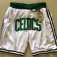 NBA 농구반바지 5부 유니폼 농구복 농구바지 쇼츠, 켈트 화이트, 1개