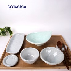 도자기가 혼밥세트 그릇세트 [신성도자기] 물방울접시, 단품