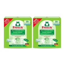 프로쉬 타블렛 식기세척기 세제 30개입 그린레몬 2개