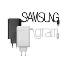 LG 노트북 그램17 17Z90N 17ZD90N 호환 USB C타입 20V 3.25A 65W 일체형 PD 전원 어댑터 충전기, 블랙