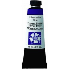 DANIEL SMITH 다니엘 스미스 엑스트라 파인 수채화 15ml 페인트 튜브 울트라마린 블루(284600106) 0.5Fl 오즈(1팩)