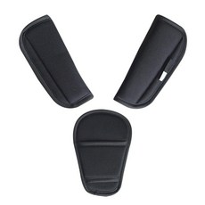 GHSHOP 자동차 어깨 패드 커버 쿠션 하네스 편안한 패드 18cm x 12.5cm × 폴리에스터 × 검은색 × 1개 섬네일