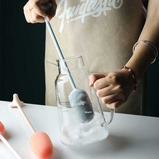 살림일기 스펀지 물병세척솔, 세척솔 - 블루, 1개