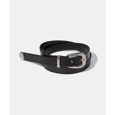 HALDEN western round square belt (T010_black)