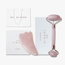 자르딘 로즈쿼츠 페이스롤러+엔젤윙괄사(페이스 집중케어 세트), 단품