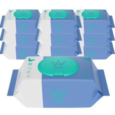 킹 소프트터치 저자극 화장실용 비데물티슈 캡형 10팩 82매, 01.82매 10팩, 10개
