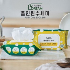 해피드림 세제 올인원 수세미 8팩 총 240매, 단품, 8개
