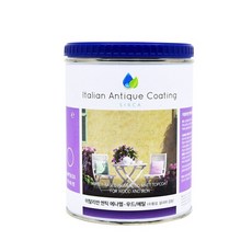 토브맘 실카 엔틱 에나멜 페인트 250ml 실내외 목재가구 펜스 발코니 수용성페인트, 크림 퍼프, 1개