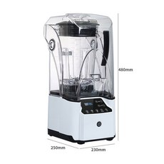 상업용 전기 스무디 머신 과일 블렌더 주스 분쇄기 버블 티샵 믹서, WHITE, 110V, 2) WHITE - 110V